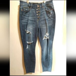 Women's Judy Blue Distressed Skinny Jeans size 18W